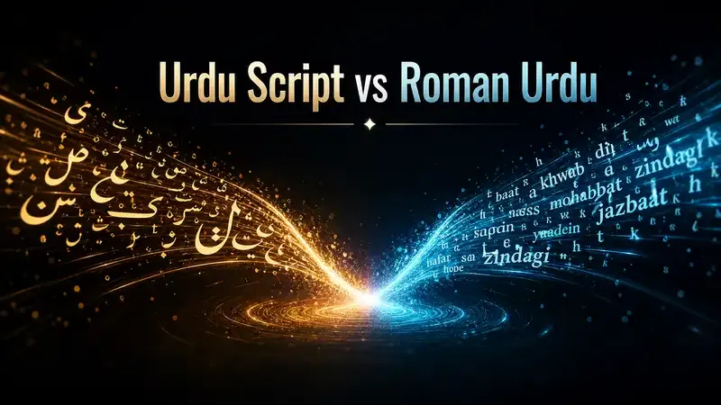 Urdu Script vs Roman Urdu benefits comparison for learning reading writing and communication