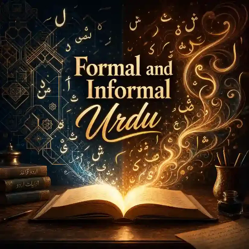 Difference between formal and informal Urdu language styles