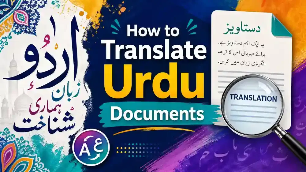 How to Translate Urdu Documents into English using AI, OCR, and professional translation methods