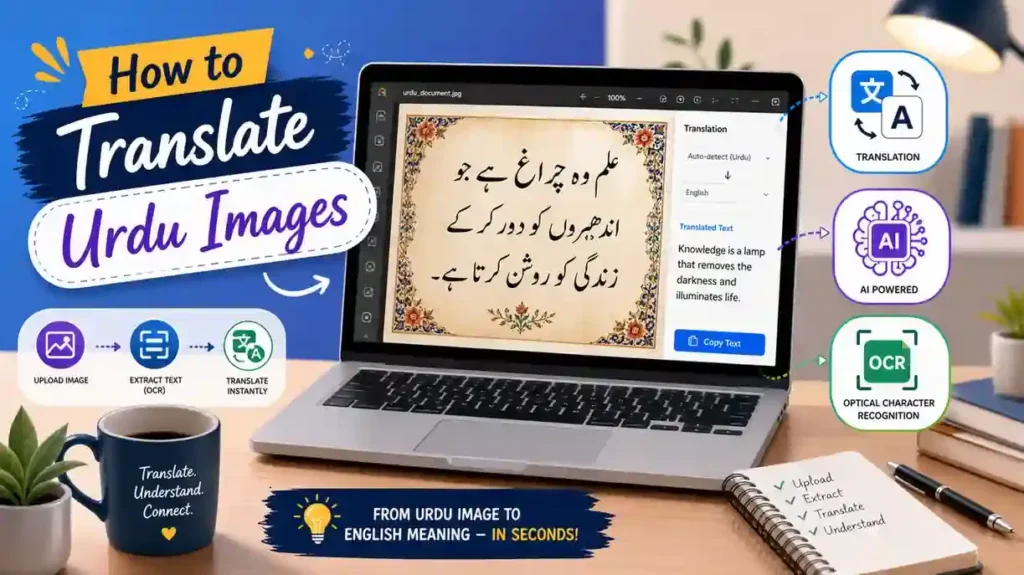 Steps to translate Urdu text from images with OCR
