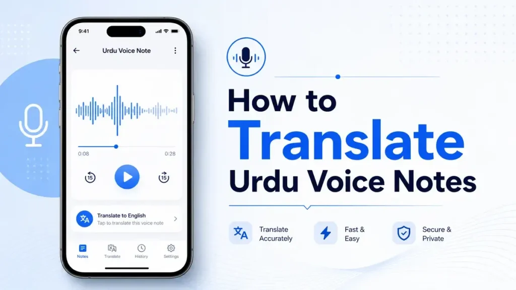 How to Translate Urdu Voice Notes