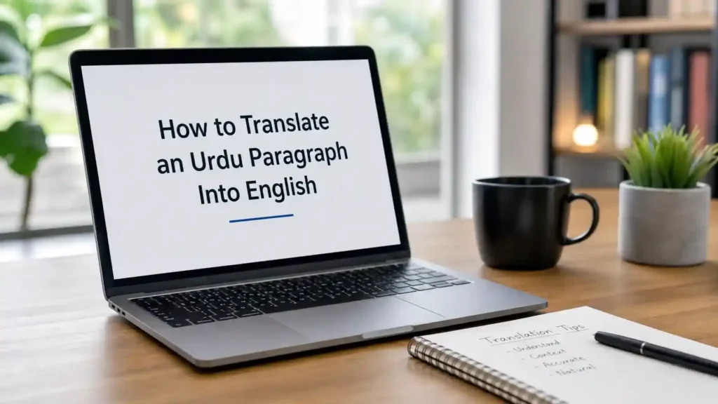 How to Translate an Urdu Paragraph Into English