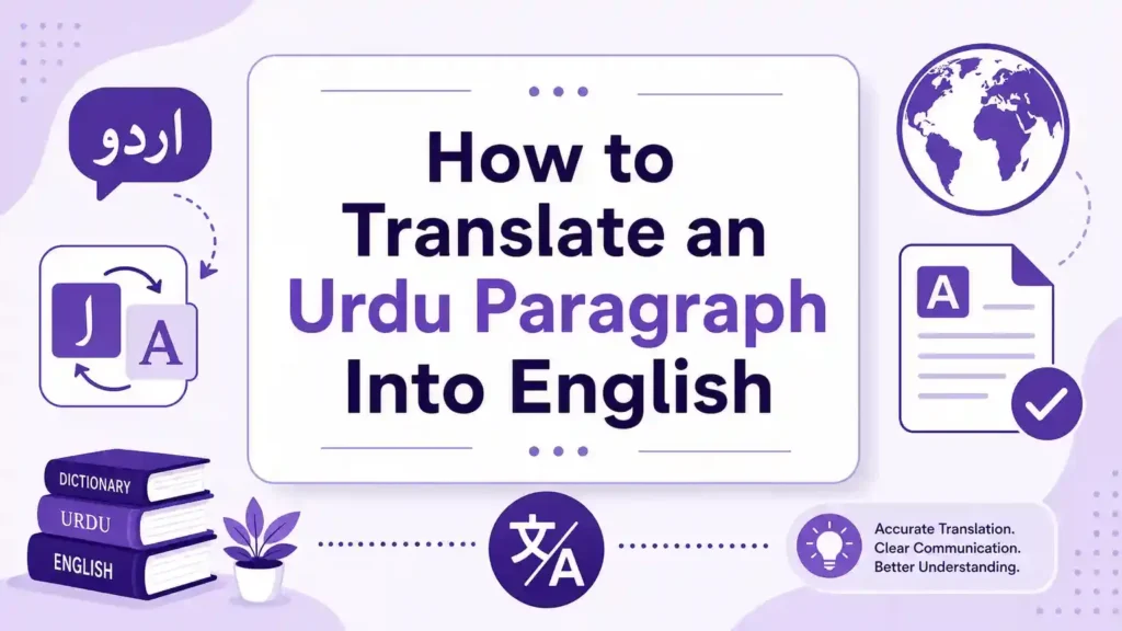 Best online methods to translate an Urdu paragraph into English accurately