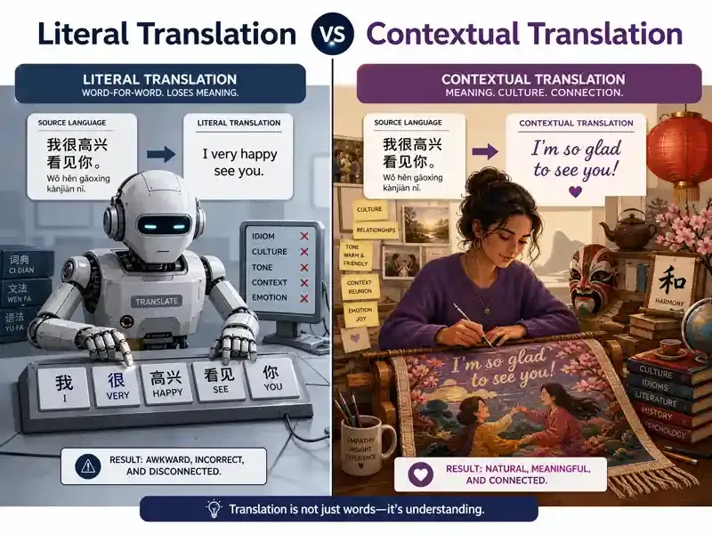 Literal Translation vs Contextual Translation