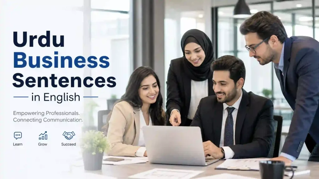 Urdu Business Sentences in English