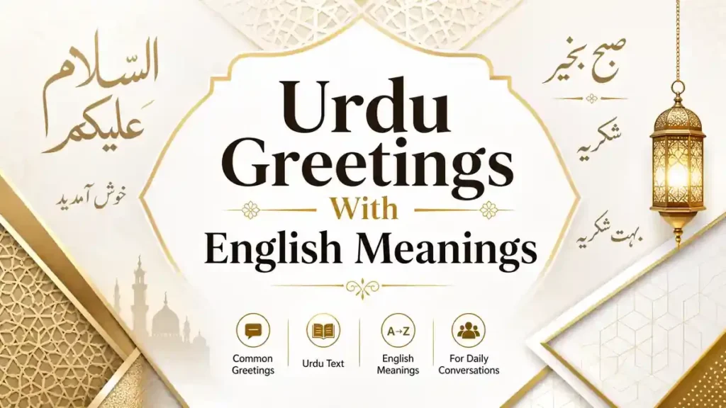 Urdu Greetings With English Meanings