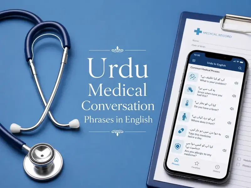 Common Urdu medical sentences in English for doctor and patient conversations