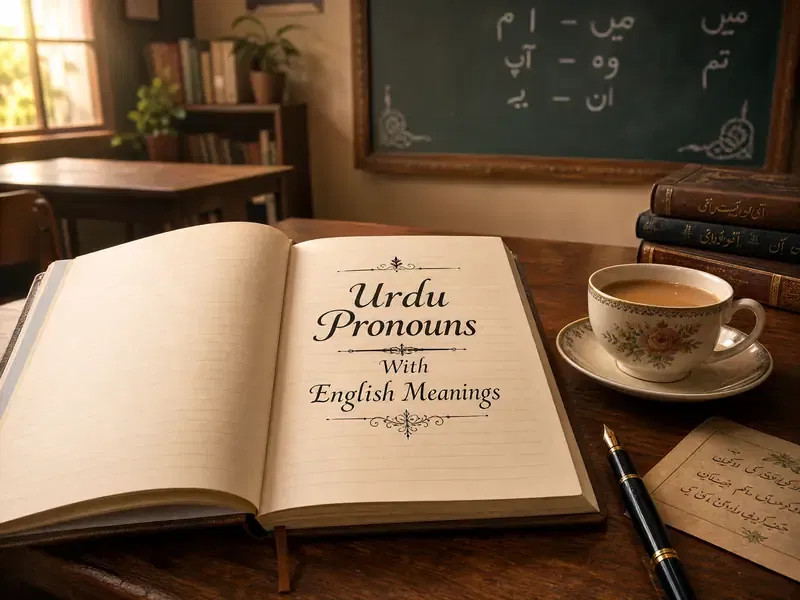 Urdu Pronouns With English Meanings