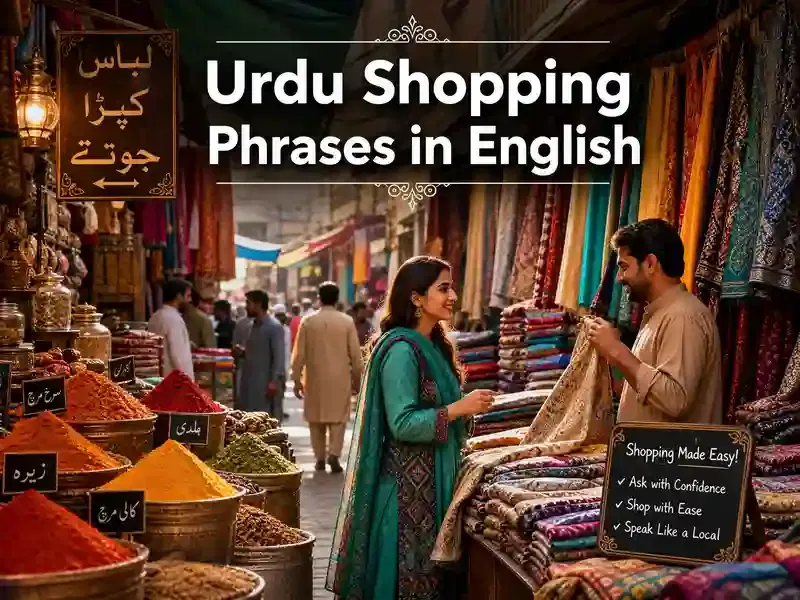 Urdu Shopping Phrases in English