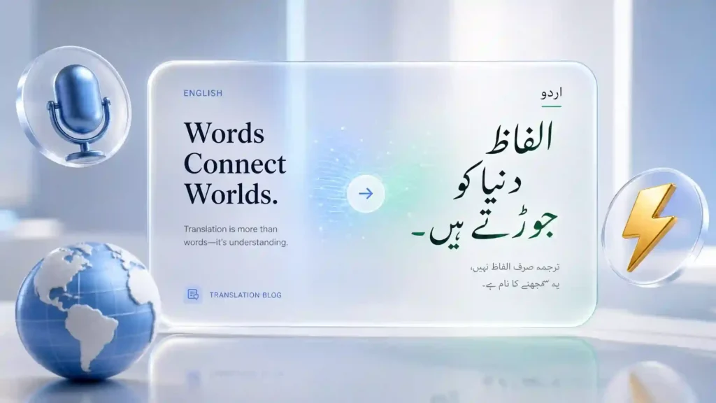 translate english to urdu paragraph