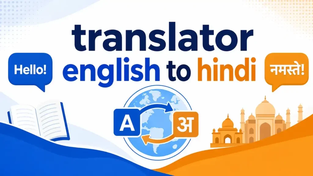 Translator English to Hindi for online text translation