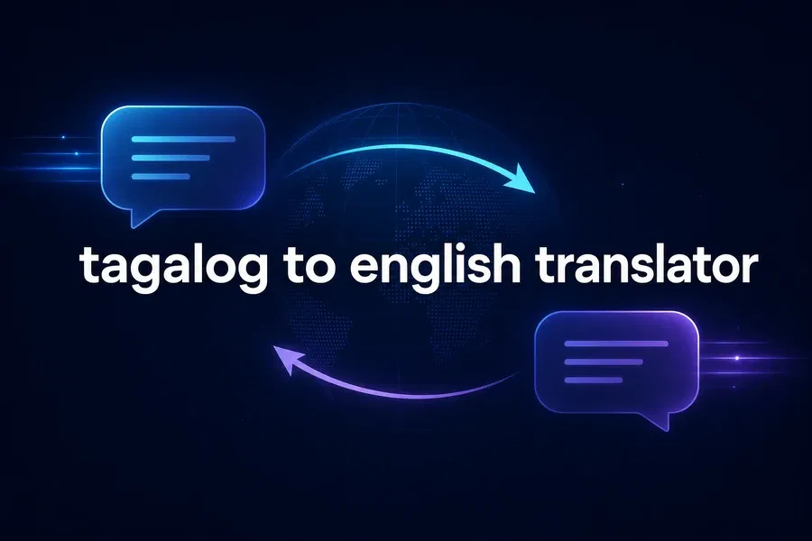 Translate Tagalog text to English with an online translator