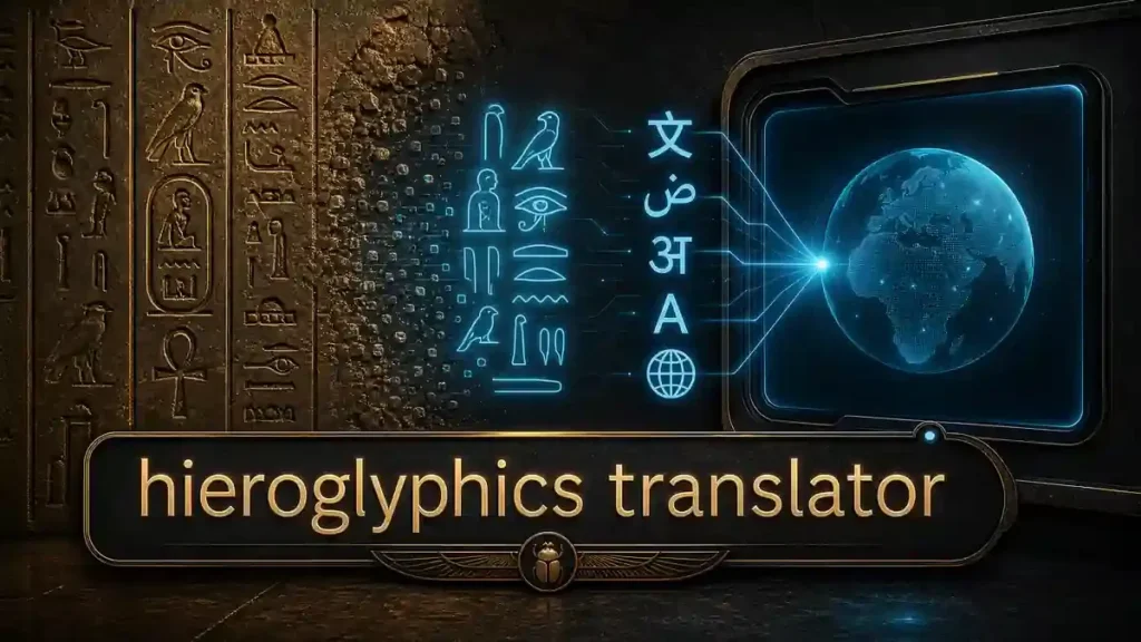 Modern name represented with Egyptian hieroglyphic signs