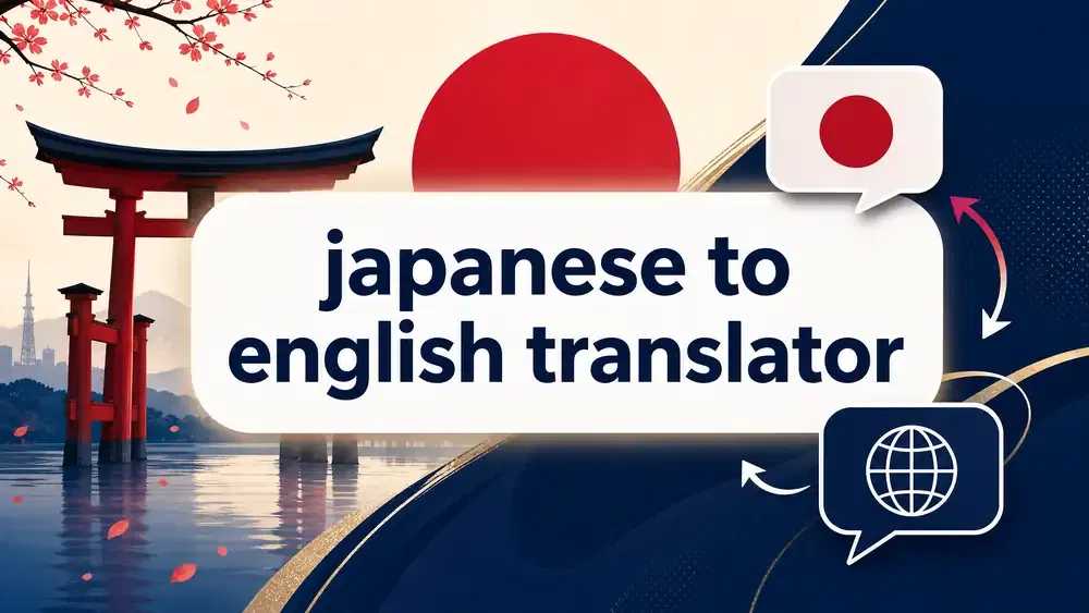 Japanese to English translator for Kanji Hiragana and Katakana