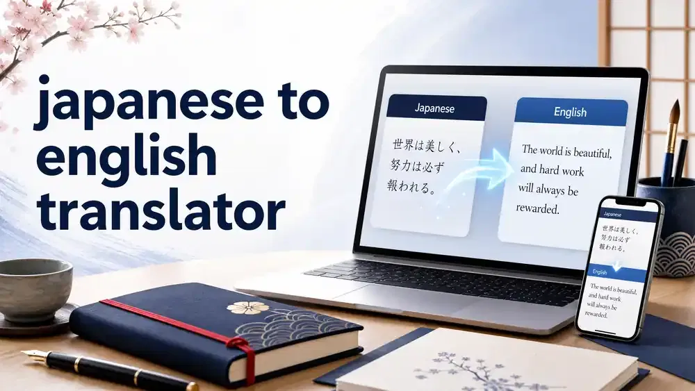 free Japanese to English translator for Japanese text