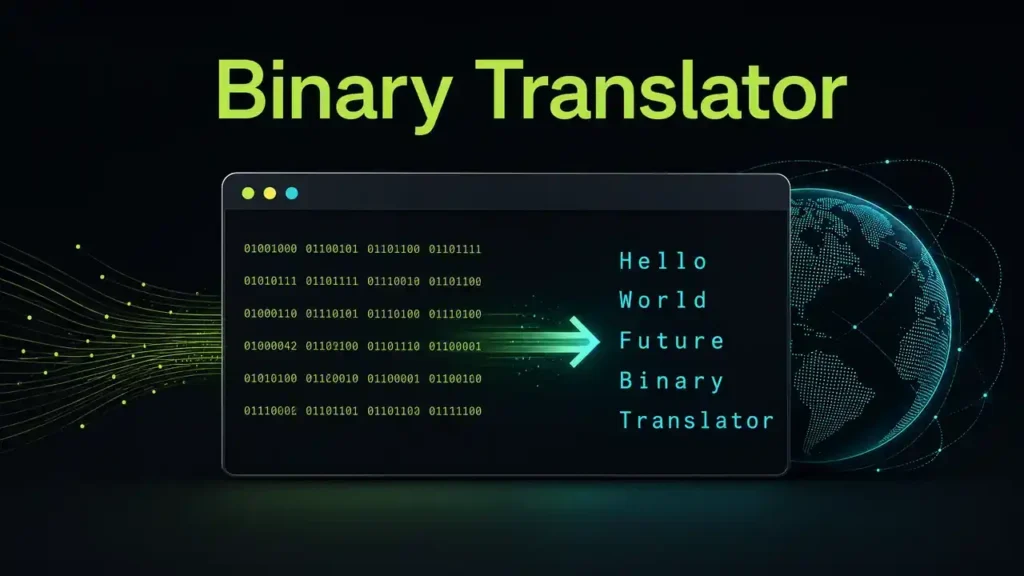 Binary to text translator online tool