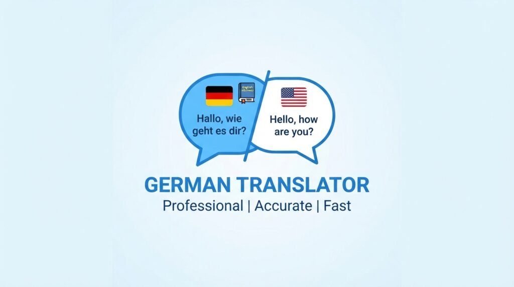 English to German translator for online text translation