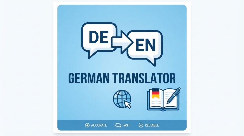 German to English translator for words phrases and sentences