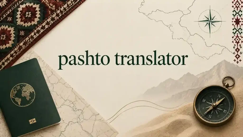 Pashto language translator online
