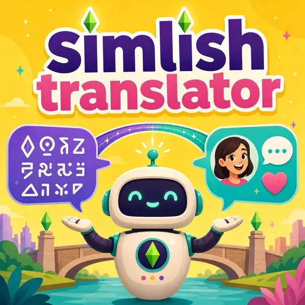 Simlish translation examples with English meanings