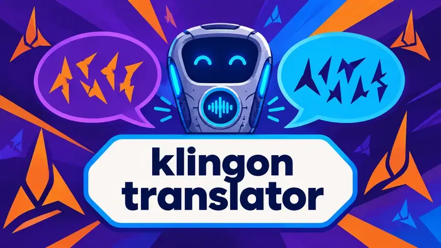 Klingon Translator online for English to Klingon and Klingon to English translation