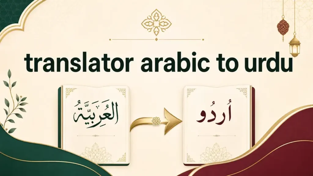 Arabic words with Urdu meanings and pronunciation