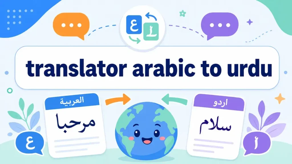 Arabic conversation translated into natural Urdu
