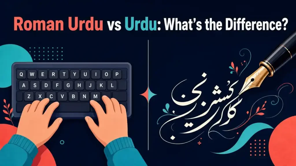 Roman Urdu used for mobile messaging and social media communication