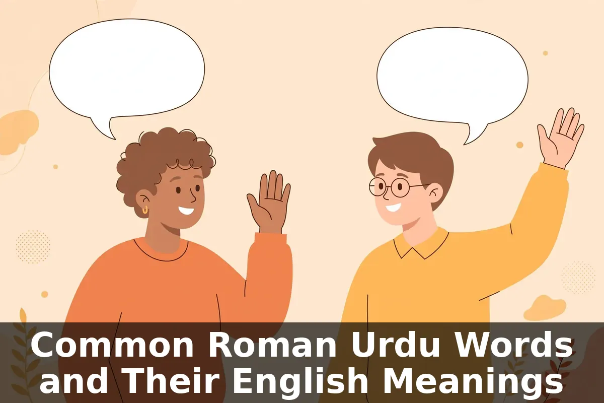 Common Roman Urdu Words and Their English Meanings - greetings and phrases