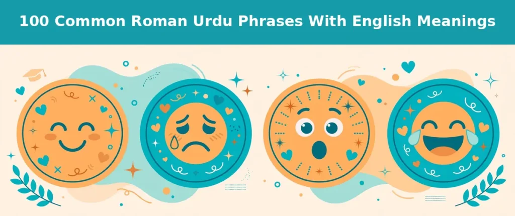 100 Common Roman Urdu Phrases With English Meanings - emotions and feelings phrases