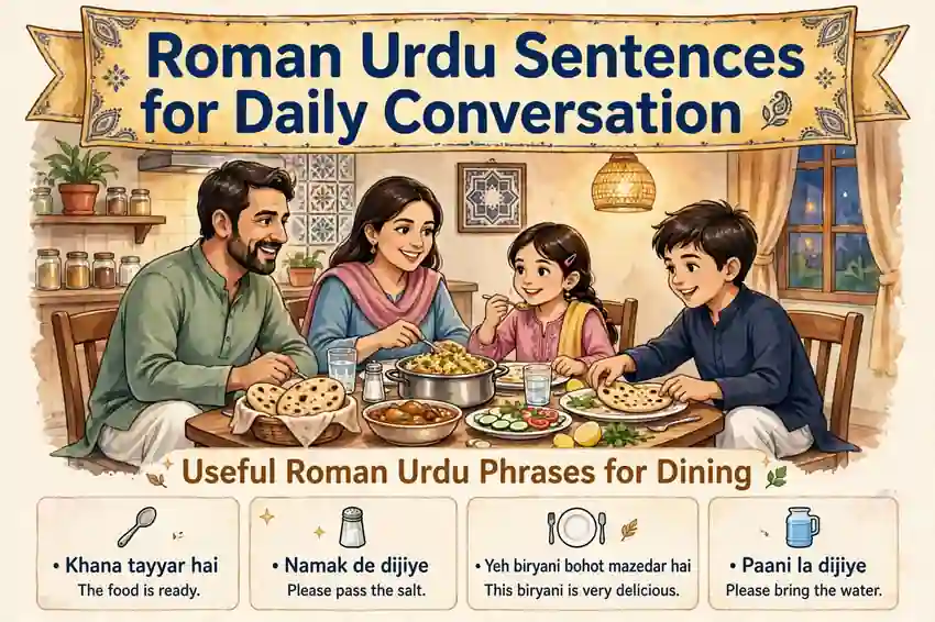 Roman Urdu Sentences for Daily Conversation