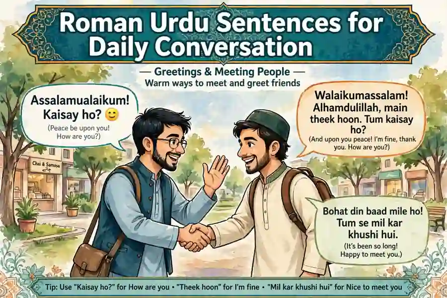 Roman Urdu Sentences for Daily Conversation