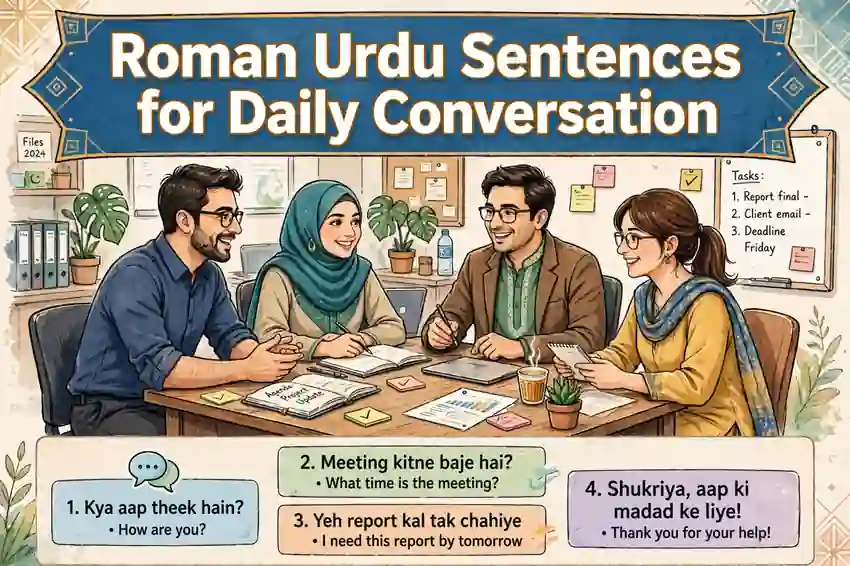 Roman Urdu Sentences for Daily Conversation