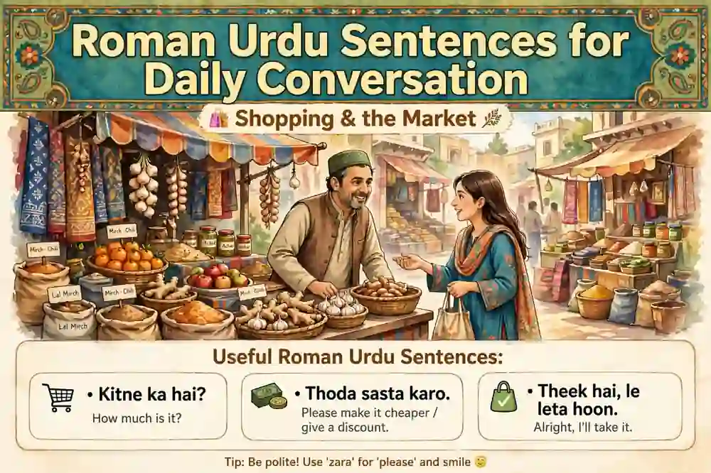 Roman Urdu Sentences for Daily Conversation