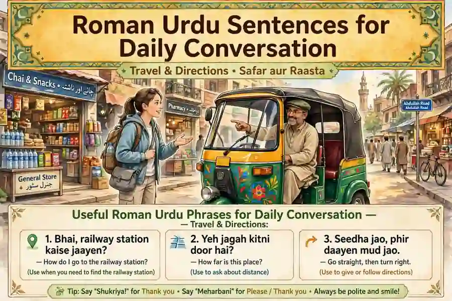 Roman Urdu Sentences for Daily Conversation