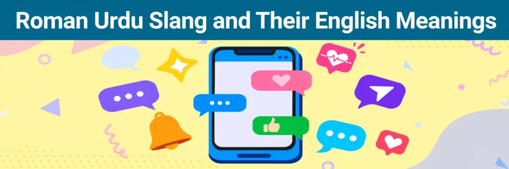 Roman Urdu Slang and Their English Meanings - chat slang