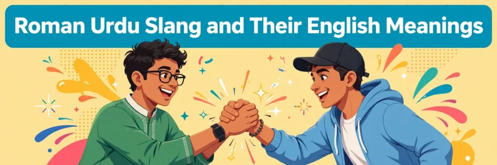 Roman Urdu Slang and Their English Meanings - cool greetings