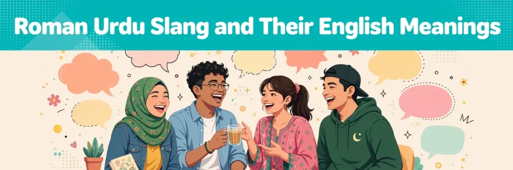 Roman Urdu Slang and Their English Meanings - complete guide