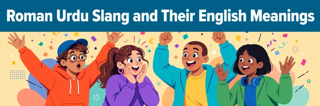 Roman Urdu Slang and Their English Meanings - fun reactions
