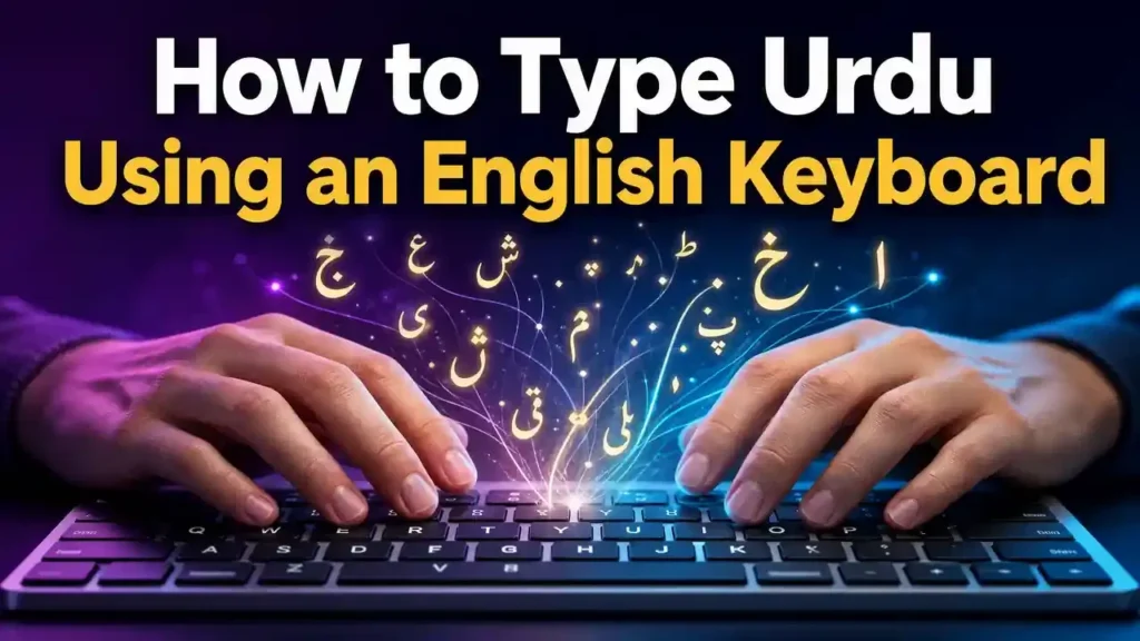 How to type Urdu using an English keyboard
