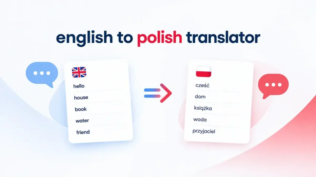 English and Polish language translation