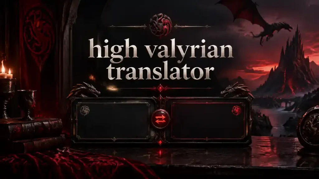 High Valyrian to English Translator