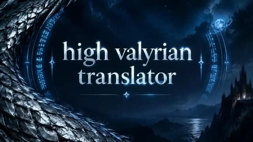 High Valyrian Translator online