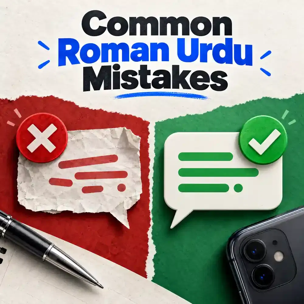 Tips to avoid common Roman Urdu mistakes