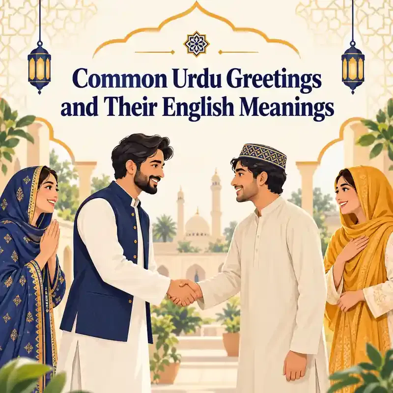 Common Urdu greetings and their English meanings