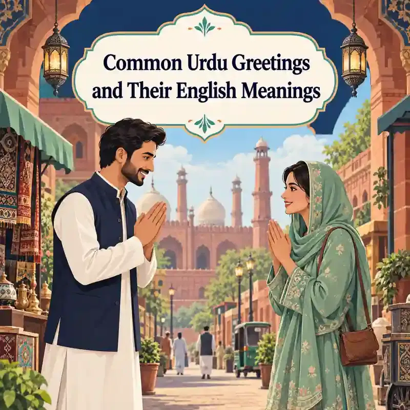Urdu greetings with English meanings