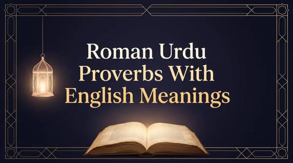 Common Roman Urdu proverbs translated into English for learners