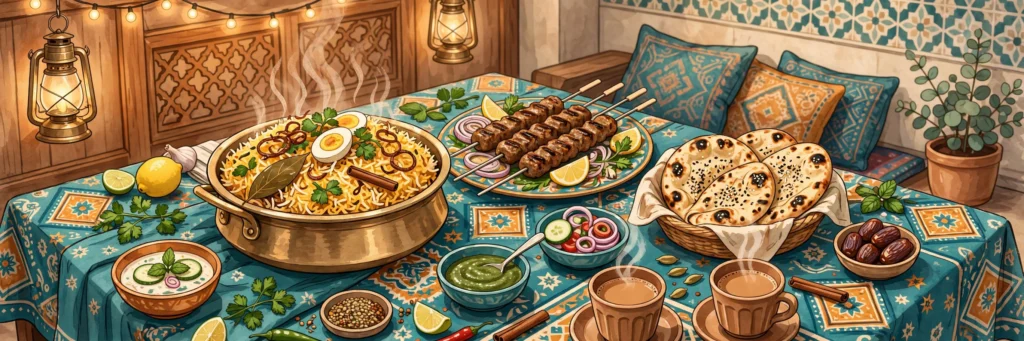English food sentences translated into Roman Urdu